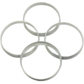 GoldenSunny 72.6 to 70.5 Hub Centric Rings, Silver Aluminum Hubcentric Rings Compatible with Chevrolet Ranger Ford Mustang, 70.5mm ID to 72.6mm OD, Pack of 4