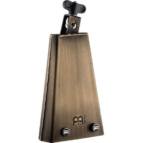 Meinl Cymbals Mike Johnston Groove Bell Cowbell with Magnetic Mutes — NOT Made in China — Vintage Steel Finish, 2-Year Warranty (MJ-GB)