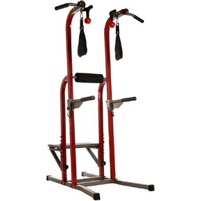 Stamina Power Tower - Dip Bar Pull Up Bar Station with Smart Workout App - Dip Bars for Home Workout - Up to 250 lbs Weight Capacity in Kuwait