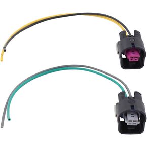 MOTOKU VVT Variable Valve Timing Solenoid Intake and Exhaust Camshaft Position Actuator Solenoid Valve Connector Pigtail Harness Wiring for Chevrolet for GMC for Buick for Pontiac 2.2L 2.4L Engine