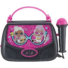 EKids L.O.L. Surprise! Portable Karaoke Machine | with Microphone for Sing Along for Children from 3 Years