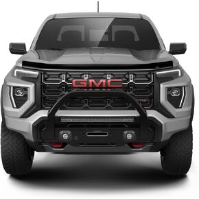 Auto Ventshade [AVS] Aeroskin Hood Protector | Fits 2023-2024 GMC Canyon, Low Profile/Flush - Smoke | 322214