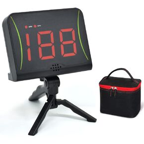 Velocity Speed Radar, Hands-Free Multiple Sports Speed Sensor, Pitching/Swinging/Shooting Speed Gun with MPH and KPH Measurement, Speed Training Equipment