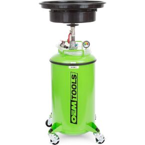 OEMTOOLS 87042 18 Gallon Portable Oil Lift Drain, Waste Oil Drain with Steel Waste Oil Container, Oil Changing, Oil Dolly for Motor Oil Drain, Funnel Drain in Kuwait