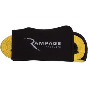 Rampage 4" x 8" Recovery Trail Strap with Carrying Case | Looped Ends, Yellow | 86688