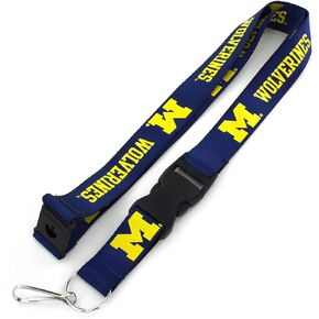 Aminco NCAA Michigan Wolverines Team Lanyard,Yellow
