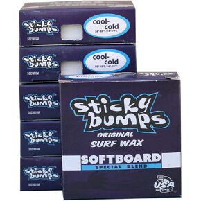 Sticky Bumps SOFTBOARD Wax - 6 Pack (Choose Temperature)