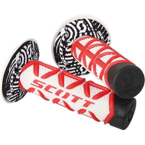 Scott Sports 219626-1007 Black/White Diamond Motorcycle Grips