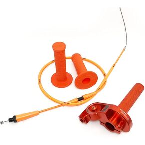 7/8 Inch 22mm Throttle Twists Grip CNC Aluminum With Throttle Cable And Handlebar Grip For 50cc 125cc 150cc 250cc Dirt Bike Motorcycle Accessories