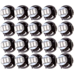 cciyu 20 Pack T4/T4.2 Green Neo Wedge 3LED A/C Light Bulbs Replacement for Indicator Light Instrument Panel Light