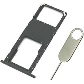 PHONSUN Replacement Sim Card Tray SD Card Holder for Samsung Galaxy A03s SM-A037U A037U1 S134DL - Single Sim USA Version (Black)