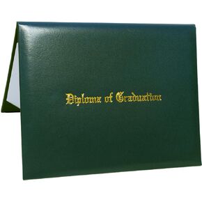 Smooth Leather Imprinted Diploma Cover for Graduation Certificate Holder Size in 8 1/2" x 11" (Tent Style)