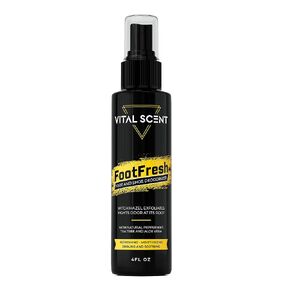 Industrial Strength Foot & Shoe Spray: Eliminate Odor with Witch Hazel | Cooling & Soothing Relief for Hardworking, Achy Feet | Foot Deodorizer for Tough Job Odors | Long-Lasting Freshness for Feet