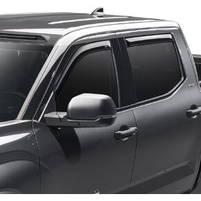 Auto Ventshade [AVS] In-Channel Ventvisor / Rain Guards | Fits 2022 - 2024 Nissan Frontier Crew Cab - Smoke, 4 pcs. | 194788