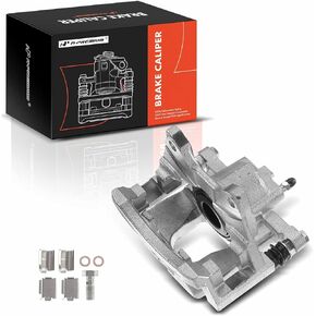 A-Premium Disc Brake Caliper Assembly with Bracket Compatible with Select Dodge and Jeep Models - Wrangler 2007-2017, Wrangler JK 2018, Liberty 2008-2012, Nitro 2007-2011 - Rear Driver and Passenger