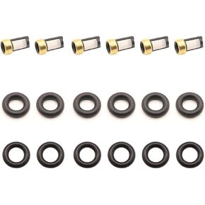 6 قطعة حاقن الوقود الأختام إصلاح O-حلقة عدة لسيارات BMW E36 E39 E46 3 5 7 سلسلة X3 X5 Z4 3.0 1439800 1427240 058133551F01-06 in Kuwait