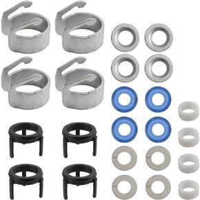 06J998907A Engine Fuel Injector Seal Repair Kit for A3 A4 A5 Q3 TT Quattro Pack of 4