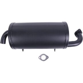 كاتم صوت العادم ZTUOAUMA 18091-0235 18091-0487 مع حشية 11061-0132 متوافق مع 2004-2020 Kawasaki Mule 600 2X4 610 4X4 SX KAF400 UTVs