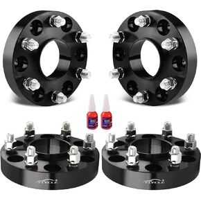 6 Lug 6x5.5 Hubcentric Wheel Spacers for 1999-2025 Chevy Silverado 1500, 1.25 inch 6x139.7mm Forged Wheel Spacers 14x1.5 Studs & 78.1mm Hub Bore for Sierra 1500 Tahoe Avalanche Suburban Escalade