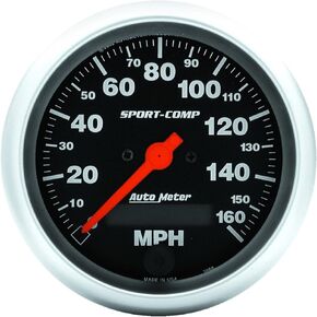 Auto Meter 3988 Sport-Comp Electric Programmable Speedometer 3.375 in.