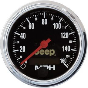 Auto Meter 880244 Jeep 3-3/8" Electric Speedometer (0-160 MPH, 85.7mm)