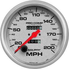 Auto Meter 4496 Ultra-Lite In-Dash Mechanical Speedometer,5.000 in.