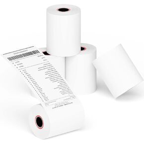 Thermal Receipt Paper Rolls, 2 1/4'' x 85' Thermal Paper, POS Cash Register Paper Roll (50 Rolls)