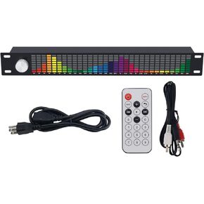 Digital Equalizer, Audio Spectrum Analyzer, Dual Channel 15-Band Equalizer Home Audio, Stereo Graphic Equalizer Digital MusicAudio Spectrum Analyzer, Stereo Equalizer Real Time Frequency Level Display