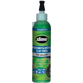 Slime 10008 مانع التسرب لإصلاح ثقب الإطارات المسطحة، منع وإصلاح، جزازة بدون أنابيب وإطارات ATV، غير سامة، صديقة للبيئة، زجاجة 24 أونصة