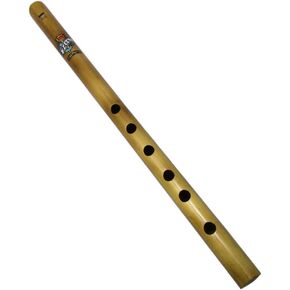 Zaza Percussion- 6 Finger holes - Polished Bamboo Flute state (D - 14'' Indian Flute) in Kuwait
