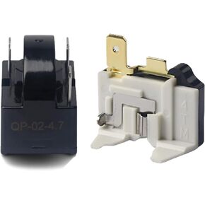 QP2-4R7 3Pin 4.7 Ohm PTC Refrigerator Starter/Start Relay for Vissani Danby Compressor Relay and Refrigerator Overload Protector 1/2HP