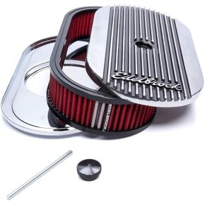 Edelbrock 4273 Elite Series Oval Air Cleaner for Single 4-Barrel Carburetor