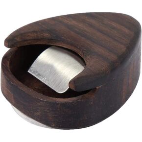 Guitar Picks Wood Box, Premium Rose Wood Guitar Pick Plectrum Storage Box Case Accessory Parts, Heart Shaped Gevoline accessories