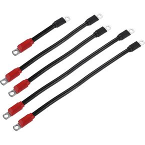 Hihaha Inner/Golf Cart Battery Cable Replacement for EZGO TXT/Metal / 1 Set/Black in Saudi Arabia