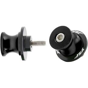 2pcs 6MM M6 X1.5 Motorcycle Swing arm Sliders Spools CNC Swing Arm Stand Screw for Yamaha YZF R1 R3 R6 R25 R1000 (Black)