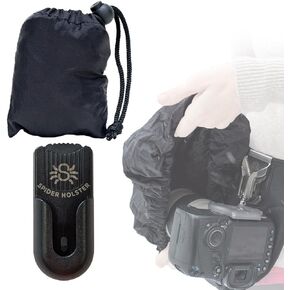 Spider Holster - SpiderMonkey Large Rain Cover - Self Locking Belt Accessory Clip with self-contained Waterproof Cover to Protect Your Gear from The Elements!