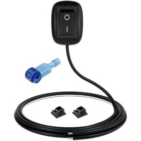 2pcs SPST Water Drop Shape Paste Type Button Switch 12V-230V/10A, Off/ON Switch for Fog Driving Lights, LED Light Bar(with 1m Wire)