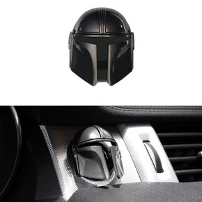 BestEvMod Mando Style Universal Car Engine Start Stop Button Cover Anti-Scratch Push Start Button Protective Cover 3D Cool Car Interior Accessories (Sliver)