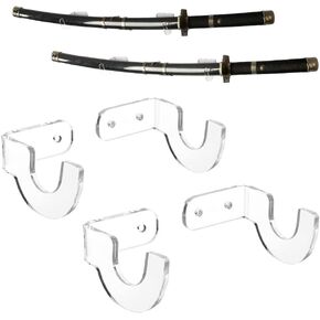 WANLIAN Wall-Mounted Sword Stand Display Stand, Sword Stand, Sword Holder, Sword Stand, Sword Hook, Sword Hanger Bracket Rack - Support All Swords - No Sword - 2 Pack