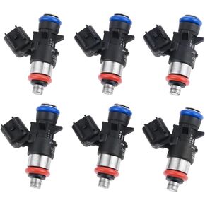 Fuel Injectors 0280158233 Compatible with Chrysler Pacifica Town & Country Dodge Avenger Charger Challenger Jeep Wrangler Ram Grand Cherokee VW Routan Grand Caravan Journey Truck 5184085AC 62410