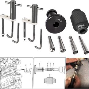 6706 Fuel Injector Rail Assembly Remover & GM245 Fuel Injector Seals Tools Perfectly Fits for GM Engines
