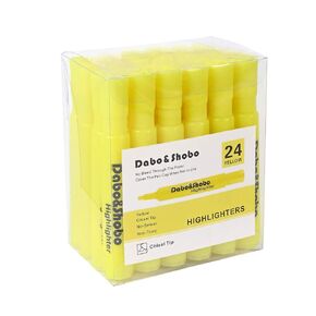 Dabo&Shobo Yellow highlighter, 60 Pack -bright color, chisel tip, for Adults Highlighting in the Home School Office …
