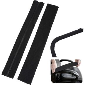 Office Chair Armrest Covers, Zipper Chair Slipcover, Office Removable Arm Rest Covering, Stretch Chair Armrest Covers, Office Seat Hand Rest Protector, Arm Covers Protectors for Office Chair(Black)