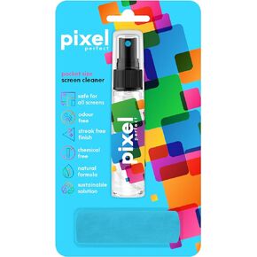 Pixel Perfect | 1.4oz | Mini Screen Cleaner Kit, for TV, Laptops, Computers, Monitors, Phones, Tablets | 40ml Cleaning Kit, Premium Natural Spray