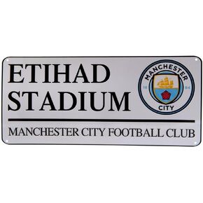Manchester City Fc Football Street Sign Official Board