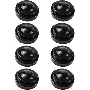 Zigvert 8 Pack Miniature Two Hole Flag Stand Base, Twin Desk Flag Holder, Mini Flag Stand, Two Hole Black Base For 4"x6" 5"x8" Stick Desk Flags, Flag Holders for Almost All Small Mini Flags
