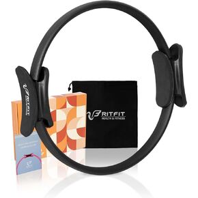 RitFit Pilates Ring Circle - 14 Inch Magic Fitness Circle for Toning Inner & Outer Thighs, Bonus Workout Guide Included