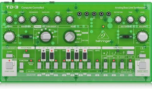 جهاز توليف خط الجهير التناظري من Behringer TD-3-LM مع VCO وVCF وتسلسل 16 خطوة وتأثيرات تشويه وسلسلة بولي 16 صوت in Saudi Arabia