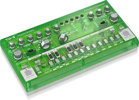 جهاز توليف خط الجهير التناظري من Behringer TD-3-LM مع VCO وVCF وتسلسل 16 خطوة وتأثيرات تشويه وسلسلة بولي 16 صوت in Saudi Arabia