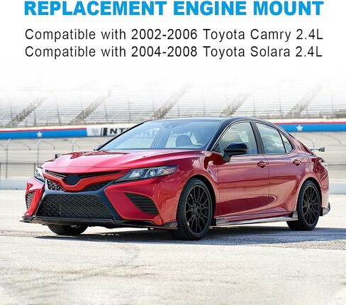 JDMON Compatible with Engine Motor Mount Toyota Camry 2.4L 2002 2003 2004 2005 2006 Solara 2.4L 2004-2008 Compatible with A4204,123630H050, 1236328060, 1236328061 in Saudi Arabia